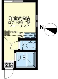 ユナイト浅田アールグレイの杜【1階】の間取り