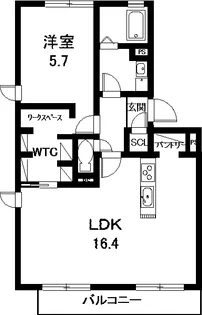 パークシティ・カニタ【2階】の間取り