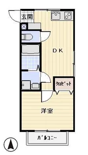 パインハーバーマンション【1階】の間取り