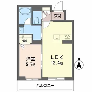 ティターニア【3階】の間取り