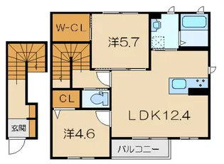 アブニール A棟【2階】の間取り