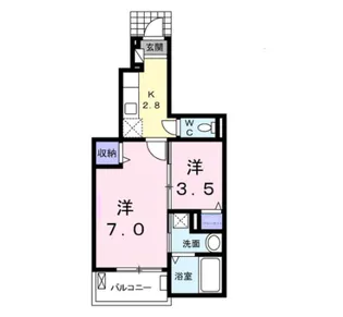 フラン・エスパースC【1階】の間取り