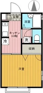 ロアジール中村2【1階】の間取り