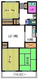 エームマンション【5階】の間取り