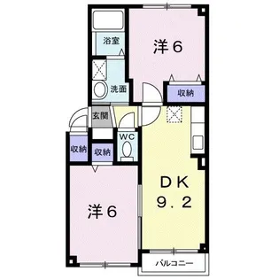 サニー・レジデンス壱番館【1階】の間取り