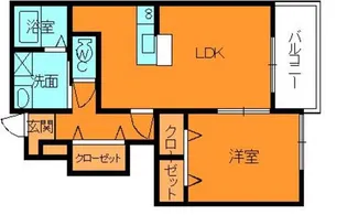 クレメントサニー3【1階】の間取り