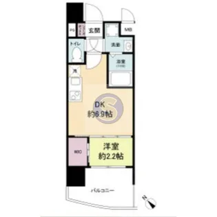 セレニテ阿波座ミラク【3階】の間取り