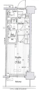 ガーラ・プライム横濱関内【11階】の間取り
