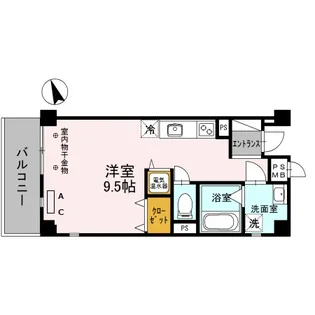 サクシード姫路駅南【1階】の間取り