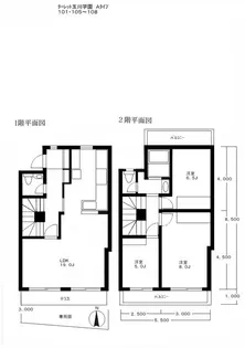 ターレット玉川学園【2階】の間取り