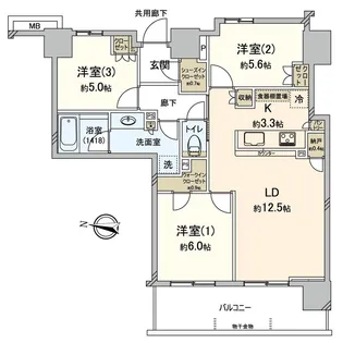 パークシティ柏の葉キャンパス ザ・ゲートタワーイースト【29階】の間取り