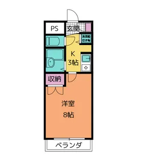 グリーンふたむら2号館【3階】の間取り