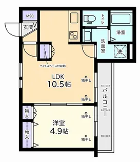 COCORO61113【2階】の間取り