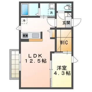 シャーメゾン大町【2階】の間取り
