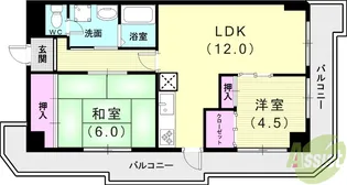 メゾンIYASAKA【2階】の間取り