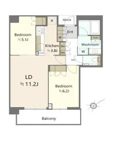 ザ・パークハウス中之島タワー【36階】の間取り