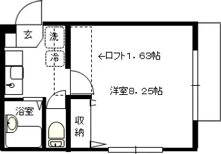 パークサイド黒松【2階】の間取り