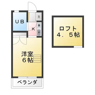 パール冨士【2階】の間取り