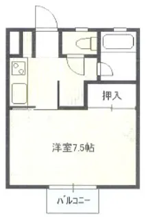 ハイツブリッジ【2階】の間取り