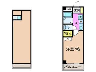 フリックコート下祗園【3階】の間取り