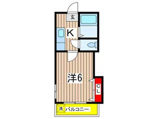 ビバリー日吉【1階】の間取り
