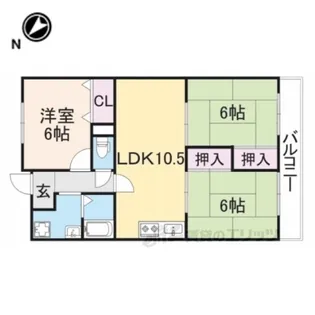 パークサイドスクエア【5階】の間取り