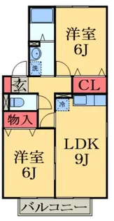 ヴィラージュD【1階】の間取り