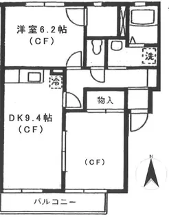 スクエア小杉A【1階】の間取り