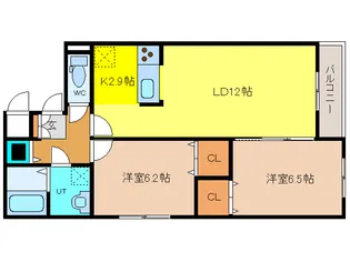 belle ville【1階】の間取り