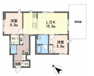 アザレアコート【1階】の間取り