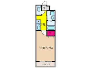 Cheerful Room【3階】の間取り