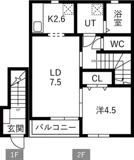 Bel Posto III【2階】の間取り