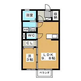 アコール・T A棟【1階】の間取り