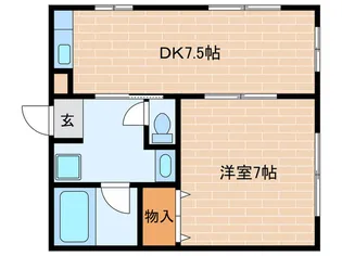 グレ-スミヤビ【1階】の間取り