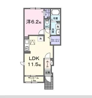 リバーサイドパレス M【1階】の間取り