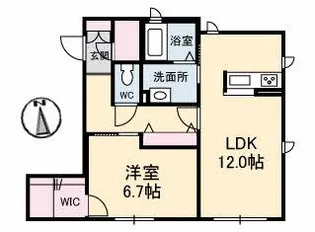 シャーメゾン木暮 B棟【1階】の間取り