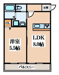 東花園コーポ【1階】の間取り