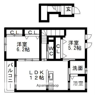 エスポワール レーヴ【2階】の間取り