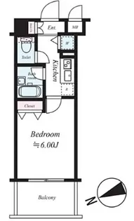 アヴァンツァーレ新宿ピアチェーレ【2階】の間取り