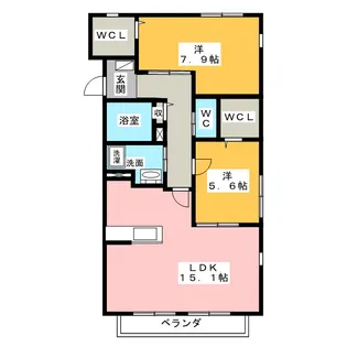 Olive House せとぐち【1階】の間取り