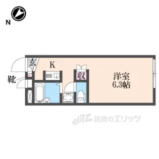 レオパレス古都【2階】の間取り