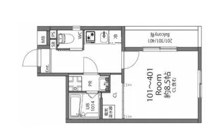 ベルポスト明大前【3階】の間取り
