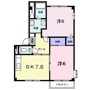 カーサKT【2階】の間取り