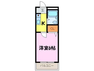 ロイヤル和泉PartII【2階】の間取り