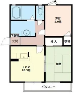 第三共栄ハイツC【1階】の間取り