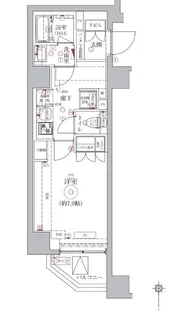 ベルシード東十条ツインズA【6階】の間取り