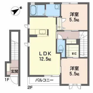 アメニティ・ハーモニー【2階】の間取り