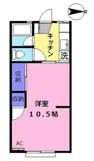 パークサイドコーポC棟【1階】の間取り