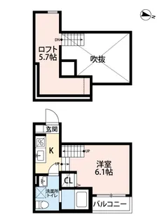 キートス三宅【1階】の間取り
