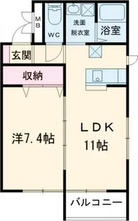 シエルヴィスタ【4階】の間取り